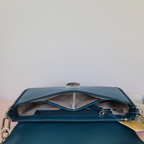 MICHAEL KORS Bradshaw Woven Smooth Leather Convertible Bag- Deep M.🎈⭐SALE $175. - Picture 14 of 16